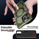 For iPhone 14 Pro Cooling MagSafe Holder Phone Case(Green) - 3