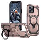 For iPhone 14 Pro Cooling MagSafe Holder Phone Case(Rose Gold) - 1
