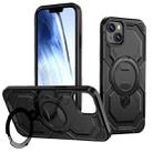For iPhone 15 Cooling MagSafe Holder Phone Case(Black) - 1