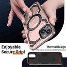For iPhone 15 Cooling MagSafe Holder Phone Case(Rose Gold) - 3