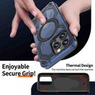 For iPhone 15 Pro Max Cooling MagSafe Holder Phone Case(Blue) - 3