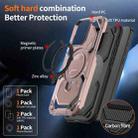 For iPhone 15 Pro Max Cooling MagSafe Holder Phone Case(Rose Gold) - 2