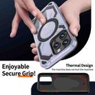 For iPhone 15 Pro Max Cooling MagSafe Holder Phone Case(Light Blue) - 3