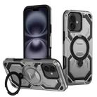 For iPhone 16 Plus Cooling MagSafe Holder Phone Case(Silver) - 1
