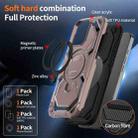 For iPhone 16 Pro Cooling MagSafe Holder Phone Case(Rose Gold) - 2