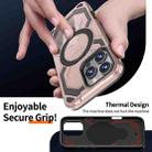 For iPhone 16 Pro Cooling MagSafe Holder Phone Case(Rose Gold) - 3