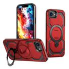 For iPhone 16e Cooling MagSafe Holder Phone Case(Red) - 1
