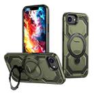 For iPhone 16e Cooling MagSafe Holder Phone Case(Green) - 1