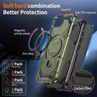 For iPhone 16e Cooling MagSafe Holder Phone Case(Green) - 2