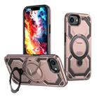 For iPhone 16e Cooling MagSafe Holder Phone Case(Rose Gold) - 1