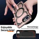 For iPhone 16e Cooling MagSafe Holder Phone Case(Rose Gold) - 3