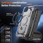 For iPhone 16e Cooling MagSafe Holder Phone Case(Silver) - 2