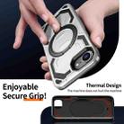 For iPhone 16e Cooling MagSafe Holder Phone Case(Silver) - 3