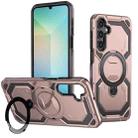 For Samsung Galaxy A15 5G / 4G Cooling MagSafe Holder Phone Case(Rose Gold) - 1