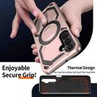 For Samsung Galaxy A15 5G / 4G Cooling MagSafe Holder Phone Case(Rose Gold) - 3