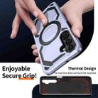 For Samsung Galaxy A15 5G / 4G Cooling MagSafe Holder Phone Case(Light Blue) - 3