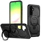 For Samsung Galaxy A36 5G Cooling MagSafe Holder Phone Case(Black) - 1
