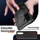 For Samsung Galaxy A36 5G Cooling MagSafe Holder Phone Case(Black) - 3