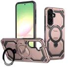 For Samsung Galaxy A36 5G Cooling MagSafe Holder Phone Case(Rose Gold) - 1