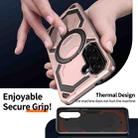 For Samsung Galaxy A36 5G Cooling MagSafe Holder Phone Case(Rose Gold) - 3