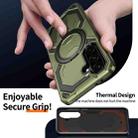 For Samsung Galaxy A56 5G Cooling MagSafe Holder Phone Case(Green) - 3