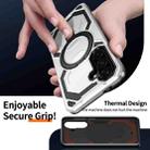 For Samsung Galaxy A56 5G Cooling MagSafe Holder Phone Case(Silver) - 3