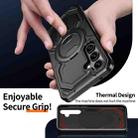 For Samsung Galaxy A55 5G Cooling MagSafe Holder Phone Case(Black) - 3