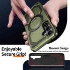 For Samsung Galaxy A55 5G Cooling MagSafe Holder Phone Case(Green) - 3