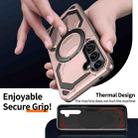For Samsung Galaxy A35 5G Cooling MagSafe Holder Phone Case(Rose Gold) - 3