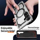 For Samsung Galaxy A35 5G Cooling MagSafe Holder Phone Case(Silver) - 3