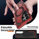 For Samsung Galaxy S23+ 5G Cooling MagSafe Holder Phone Case(Red) - 3