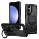 For Samsung Galaxy S23 FE 5G Cooling MagSafe Holder Phone Case(Black) - 1