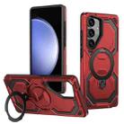 For Samsung Galaxy S23 FE 5G Cooling MagSafe Holder Phone Case(Red) - 1