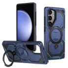 For Samsung Galaxy S23 FE 5G Cooling MagSafe Holder Phone Case(Blue) - 1
