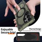 For Samsung Galaxy S23 FE 5G Cooling MagSafe Holder Phone Case(Green) - 3