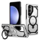 For Samsung Galaxy S23 FE 5G Cooling MagSafe Holder Phone Case(Silver) - 1
