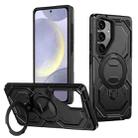 For Samsung Galaxy S25 5G / S24 5G Cooling MagSafe Holder Phone Case(Black) - 1