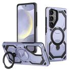 For Samsung Galaxy S25+ 5G / S24+ 5G Cooling MagSafe Holder Phone Case(Light Blue) - 1