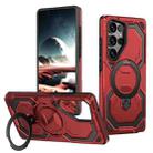 For Samsung Galaxy S25 Ultra 5G Cooling MagSafe Holder Phone Case(Red) - 1