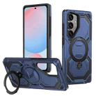 For Samsung Galaxy S24 FE 5G Cooling MagSafe Holder Phone Case(Blue) - 1