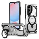 For Samsung Galaxy S24 FE 5G Cooling MagSafe Holder Phone Case(Silver) - 1