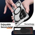For Samsung Galaxy S24 FE 5G Cooling MagSafe Holder Phone Case(Silver) - 3