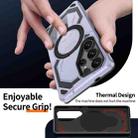 For Samsung Galaxy S22 Ultra 5G Cooling MagSafe Holder Phone Case(Light Blue) - 3