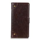 For Vivo Y20 Copper Buckle Nappa Texture Horizontal Flip Leather Case with Holder & Card Slots & Wallet(Coffee) - 1