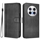 For Huawei Mate 70 Line Splicing Buckle Retro Leather Phone Case(Black) - 2