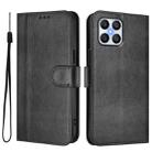 For Honor X8 5G / X6 4G / X6s / 70 Lite Global Line Splicing Buckle Retro Leather Phone Case(Black) - 2