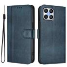 For Honor X8 5G / X6 4G / X6s / 70 Lite Global Line Splicing Buckle Retro Leather Phone Case(Dark Blue) - 2