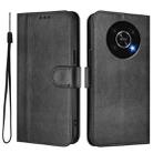 For Honor X9 4G / X9 5G / X30 5G Line Splicing Buckle Retro Leather Phone Case(Black) - 2