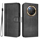 For Honor X9c / Magic7 Lite Line Splicing Buckle Retro Leather Phone Case(Black) - 2
