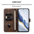 For Honor X6c 4G Line Splicing Buckle Retro Leather Phone Case(Brown) - 3